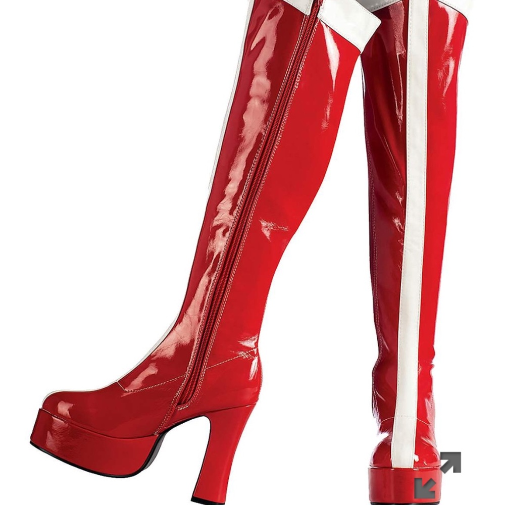 Super woman costume boots